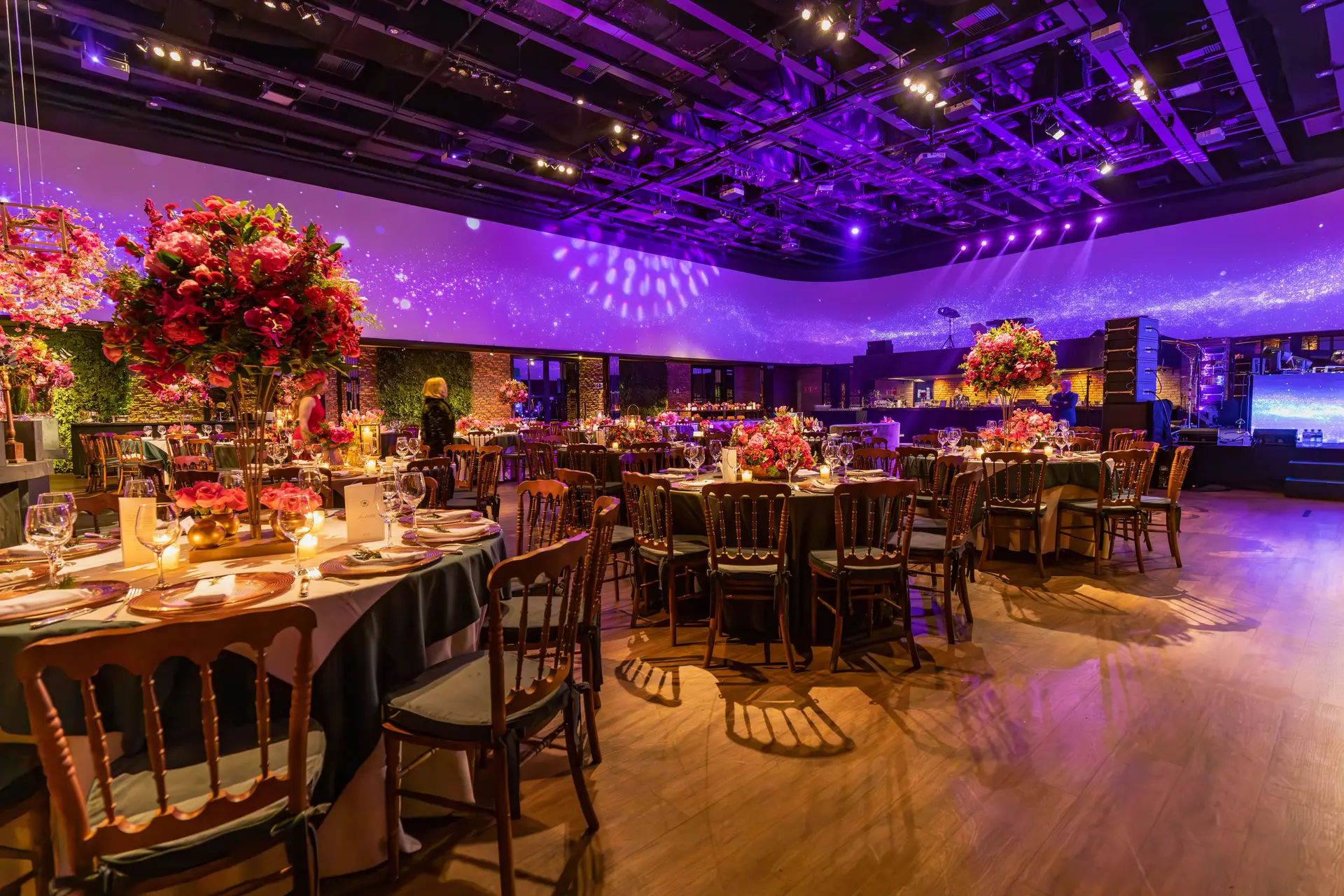 Elegant event hall setup