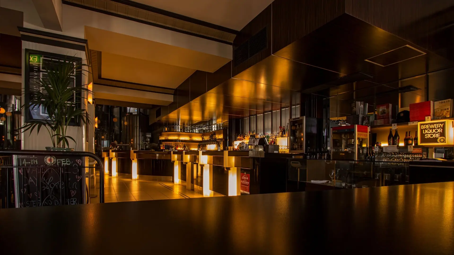 Restaurant Interior Night
